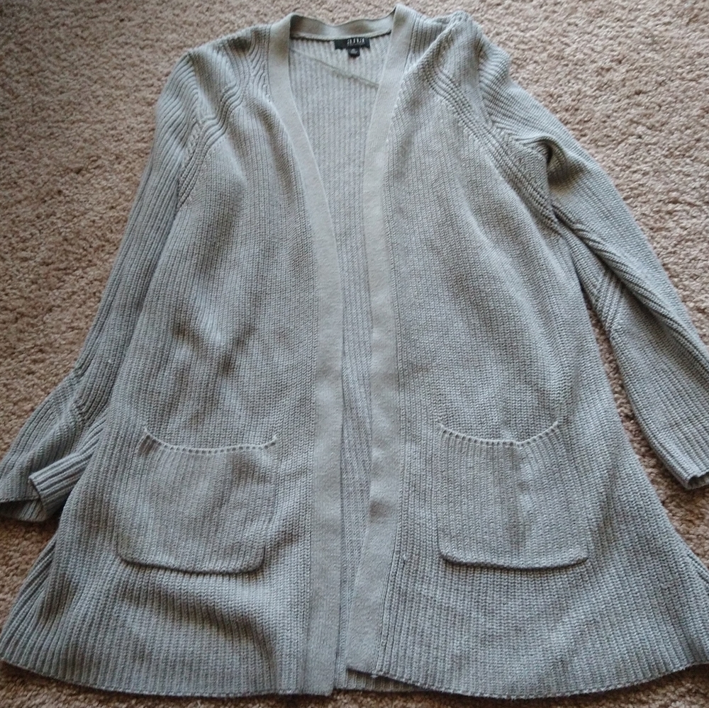 Open face cardigan